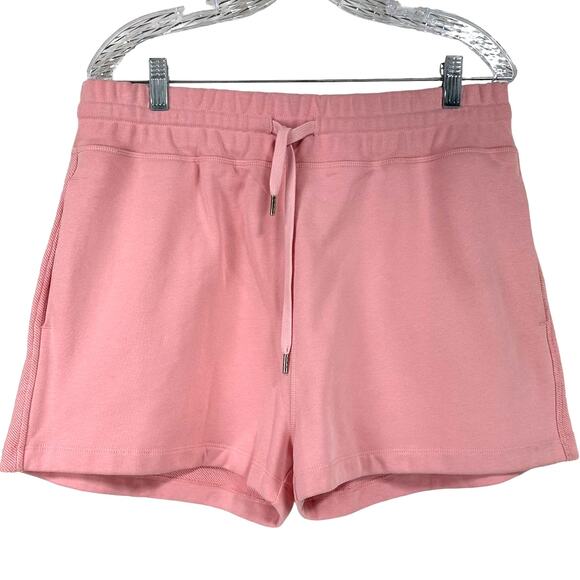 La Ligne NWT Super Shorts Light Pink Women's Size XL 100% Cotton Elastic Waist - Picture 1 of 10
